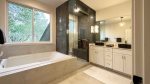 BR 1- En Suite Bath with Glass Steam Shower and Tub